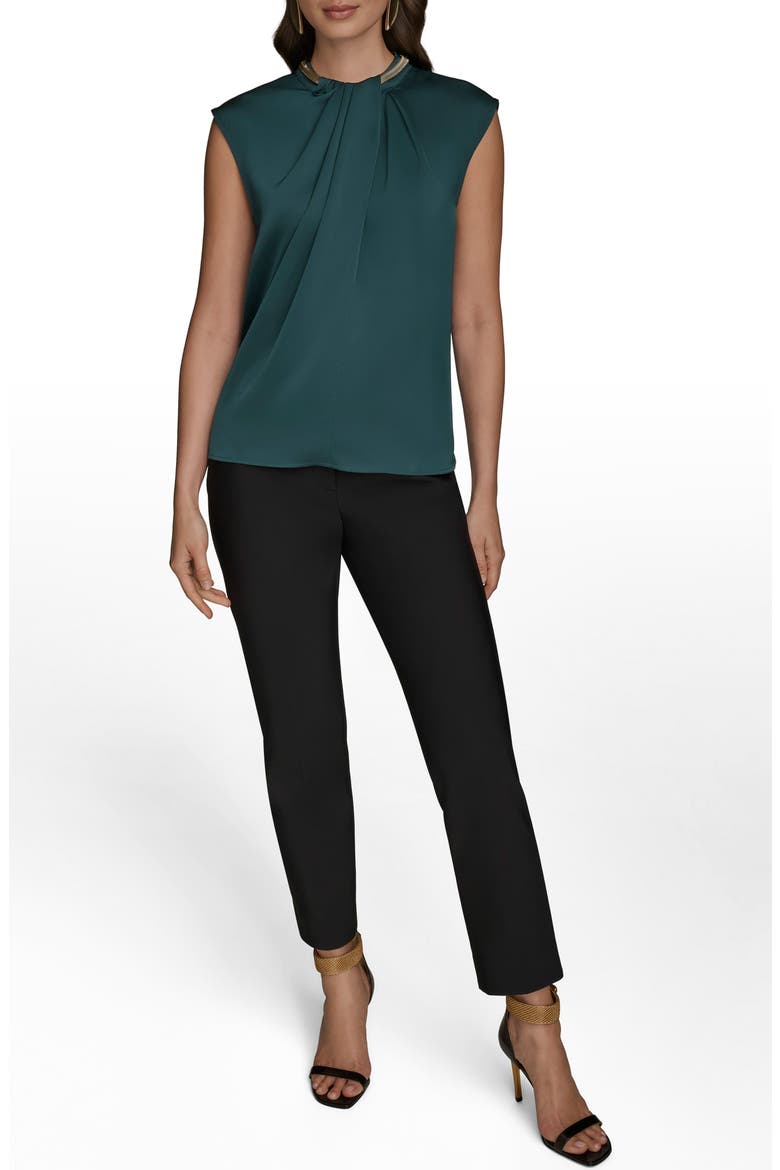 Twist Neck Hardware Sleeveless Top, Alternate, color, HUDSON