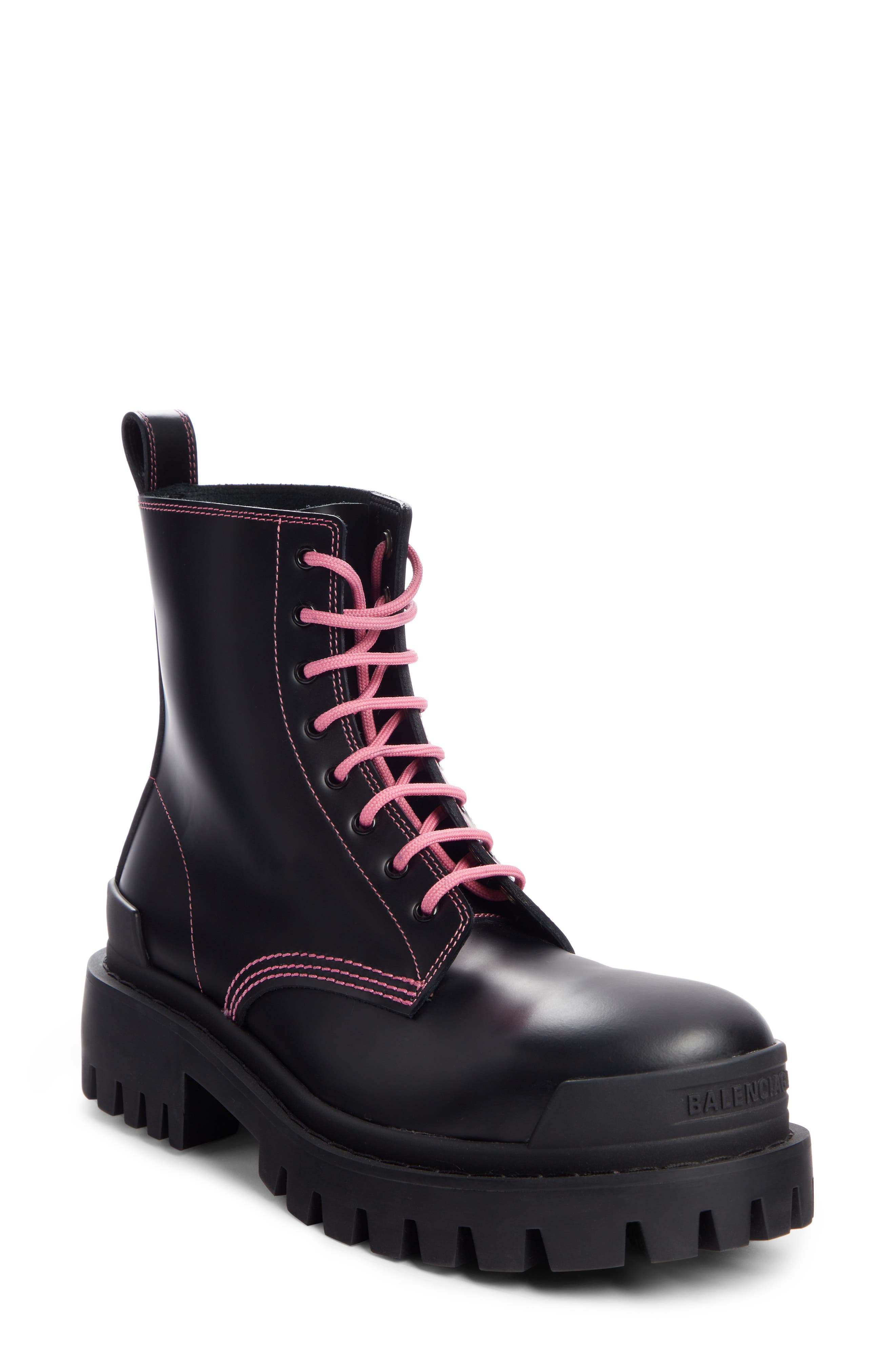 Balenciaga Strike Combat Boot, Main, color, 