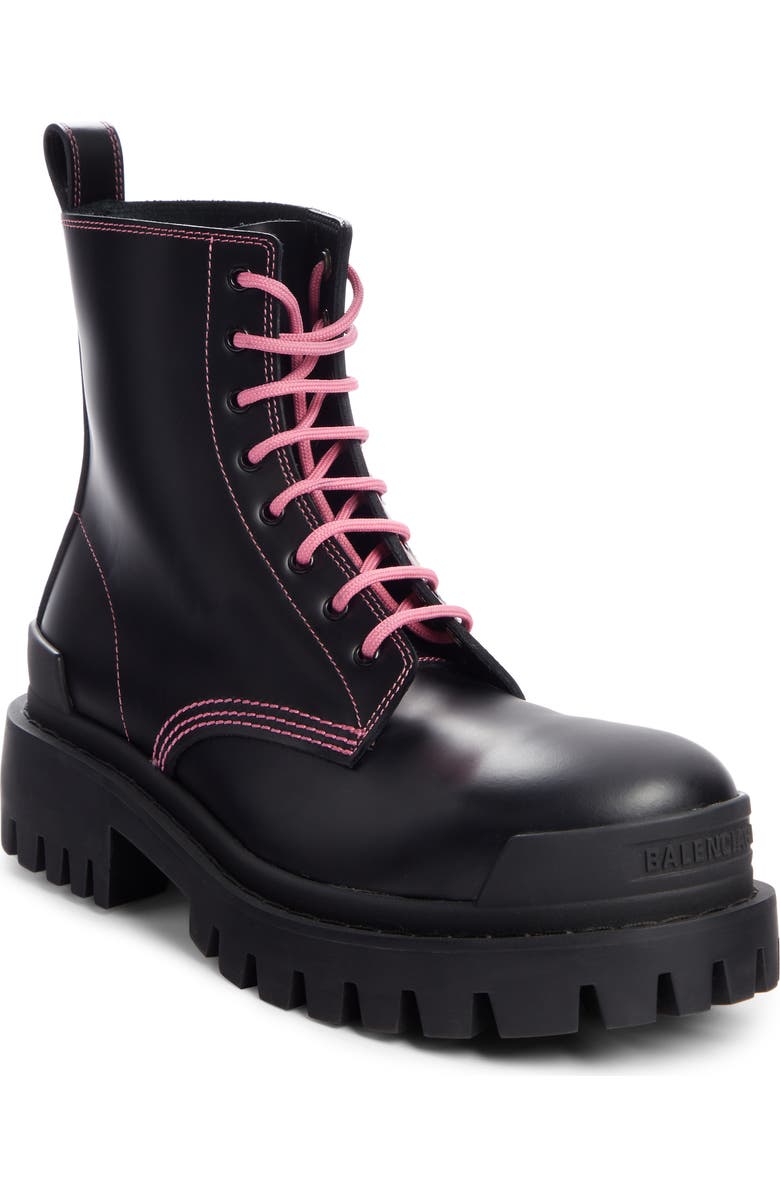 Balenciaga Strike Combat Boot, Main, color,