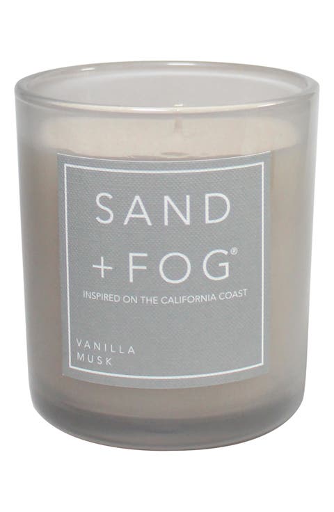 Vanilla Musk Scented Glass Jar Candle