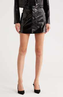 Cinq à Sept Tade Faux Leather Miniskirt