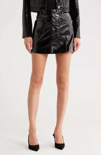Cinq à Sept Tade Faux Leather Miniskirt