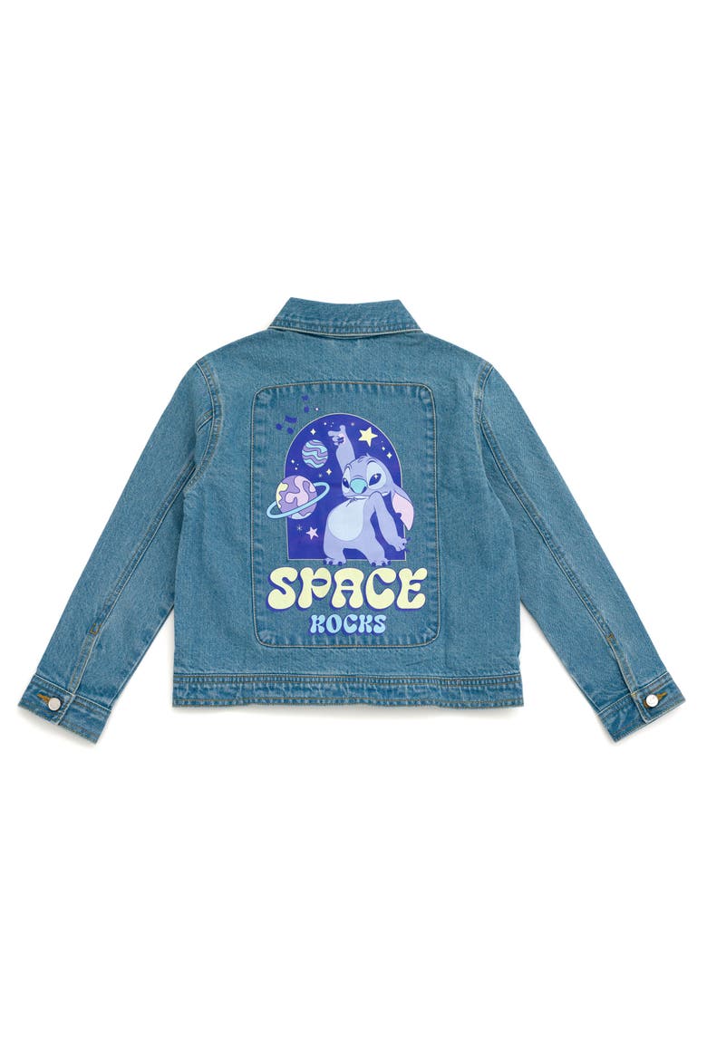 Lilo & Stitch Denim Jacket, Alternate, color, Stitch Angel Blue