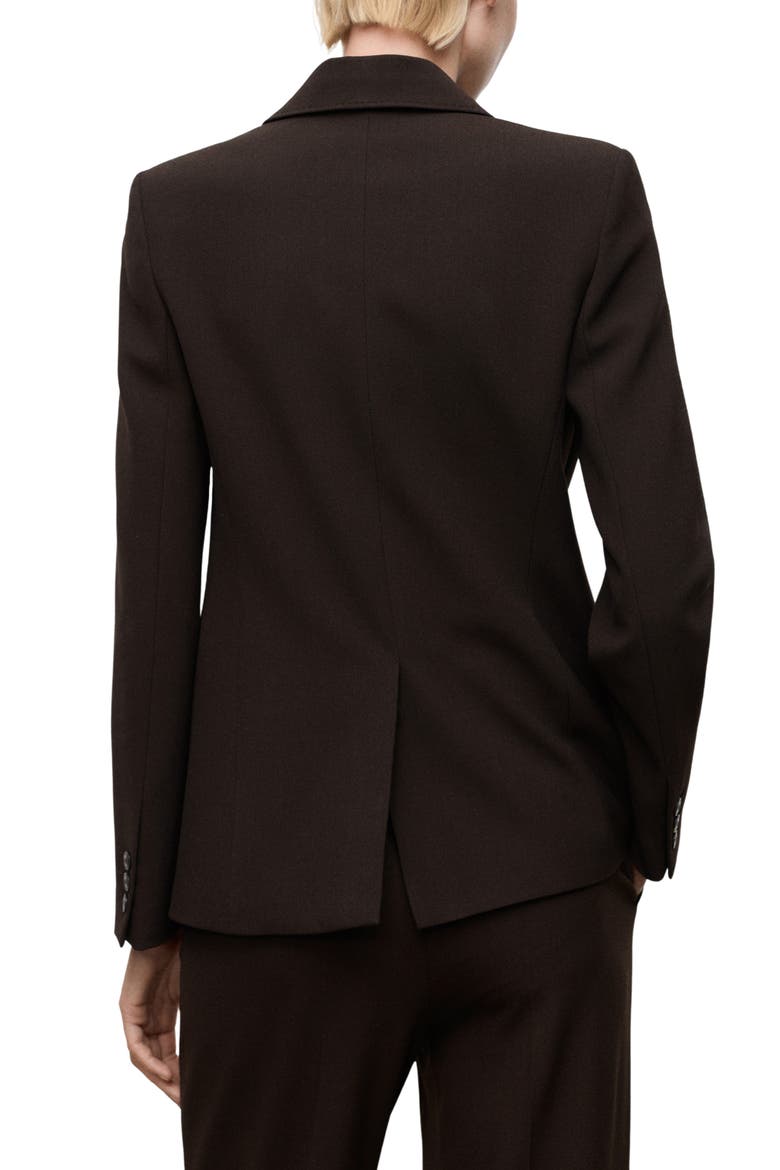 Straight Fit Blazer, Alternate, color, CHOCOLATE