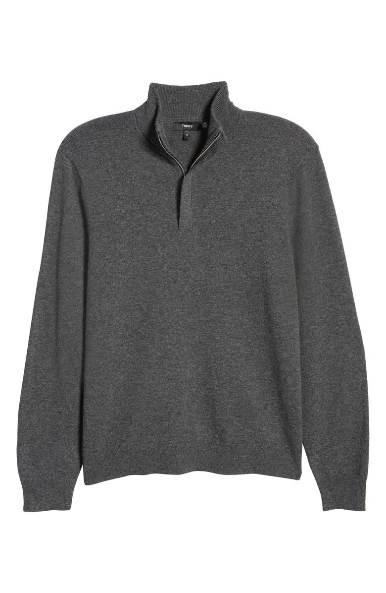 Theory Hilles Quarter Zip Cashmere Sweater, Alternate, color,