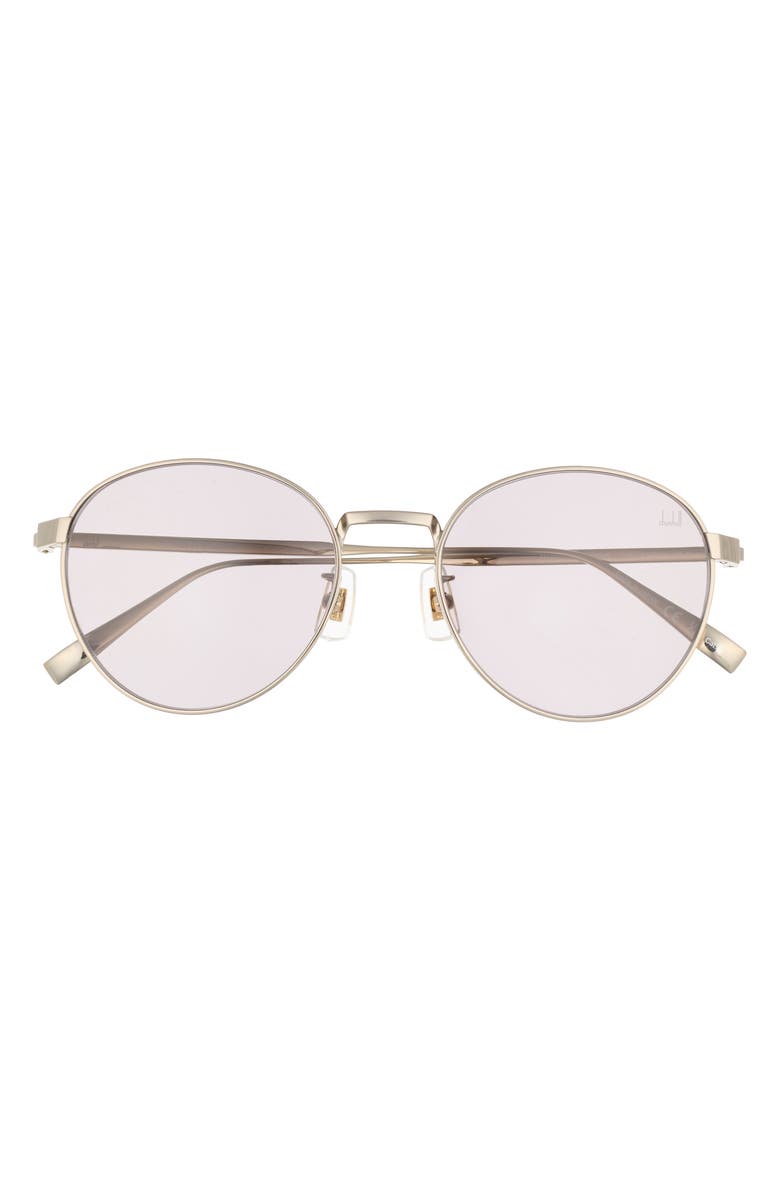 Dunhill 53mm Round Sunglasses, Main, color, Gold Gold Violet