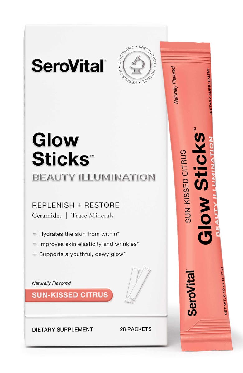 SeroVital Glow Sticks Beauty Illumination Dietary Supplement Packets, Main, color, 