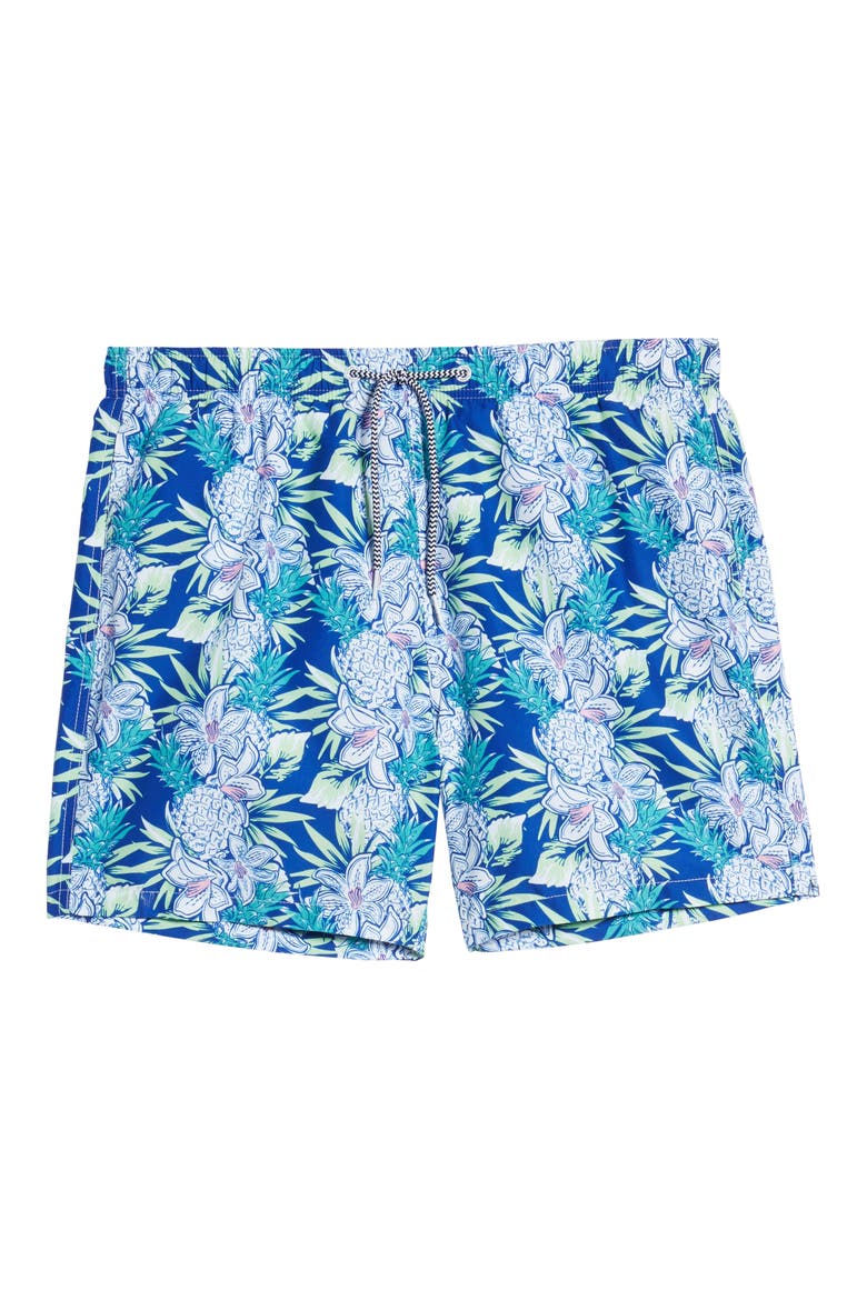 Aloha Navy Swim Trunks, Alternate, color, NAVY