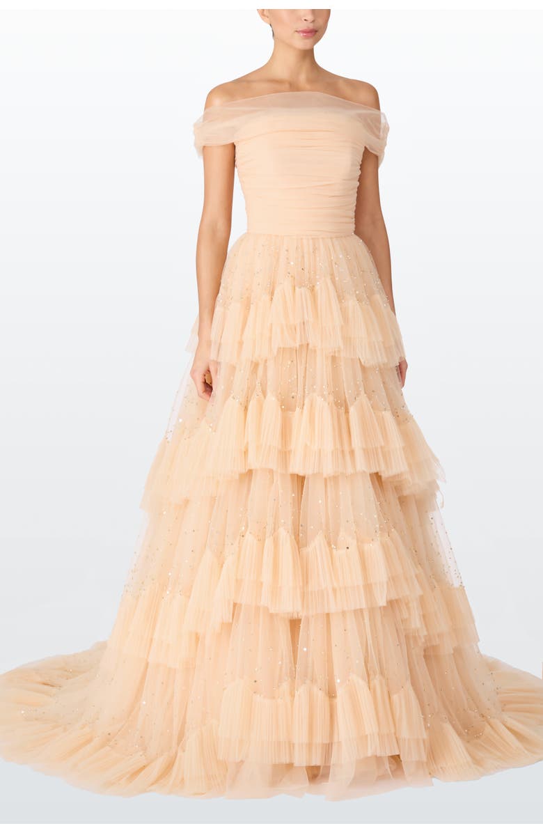 Jenny Packham Queenie Maxi Dress, Alternate, color, Sparrowhawk