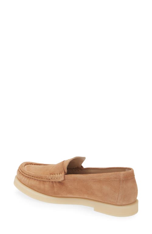 Stuart Weitzman Blake Suede Loafer In Brown