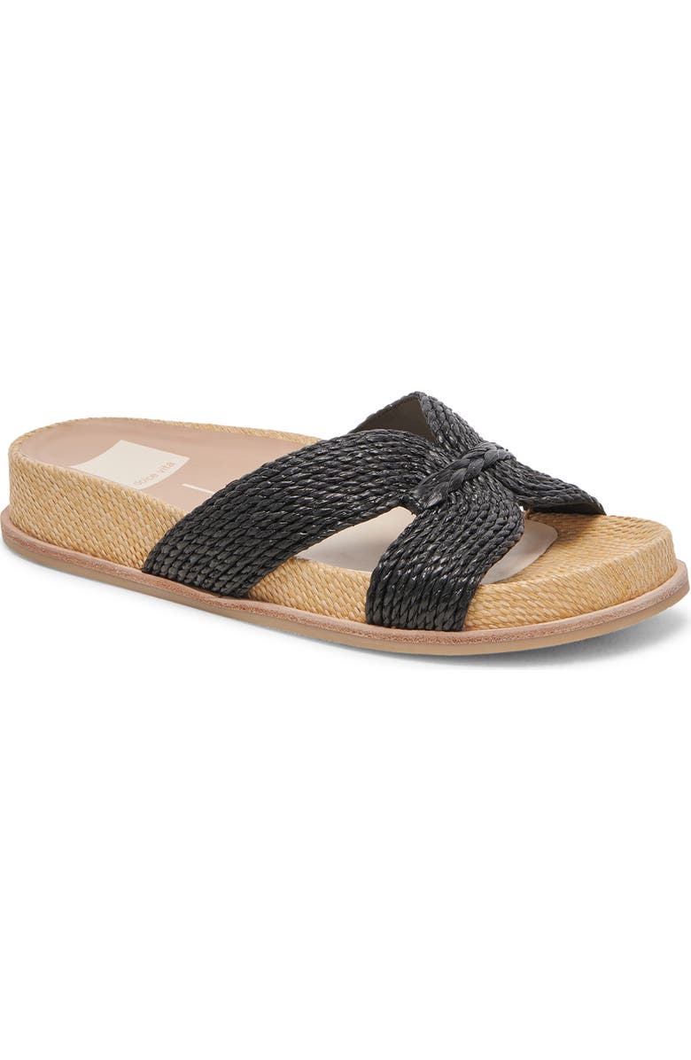 Dolce Vita Selda Raffia Slide Sandal, Main, color,