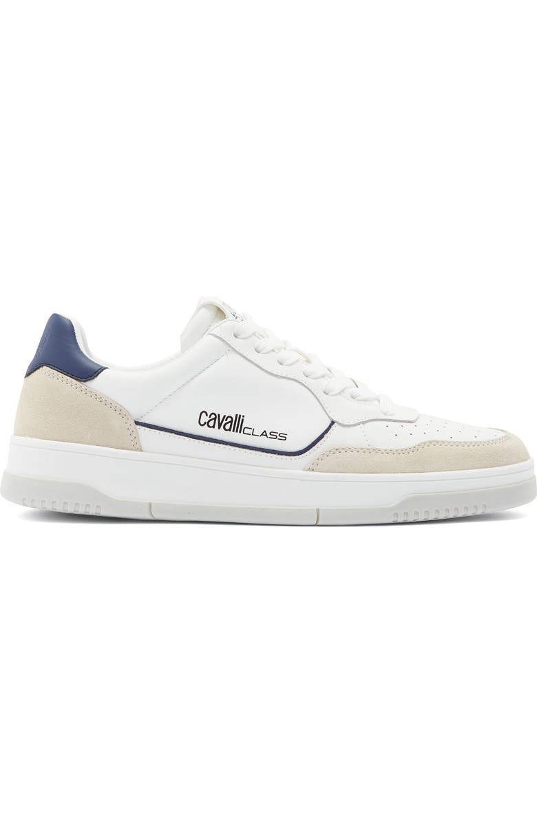 Roberto Cavalli Hip Sneaker, Alternate, color, White/ Off White/ Navy