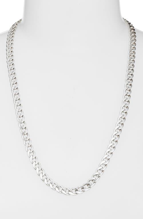 Child Of Wild Rhapsody Cuban Chain Necklace In Silver