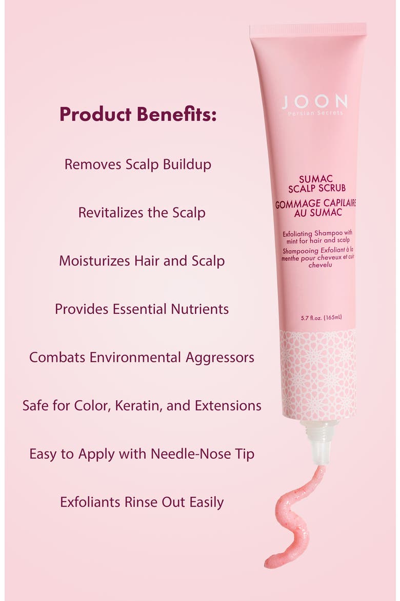 Sumac Scalp Scrub & Exfoliating Shampoo, Alternate, color, PINK