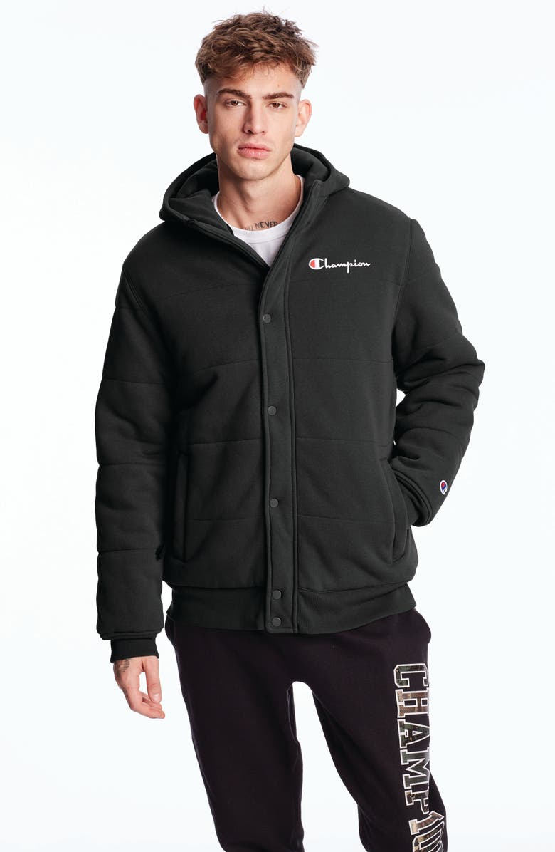 Champion Reverse Weave Puffer Jacket, Alternate, color,