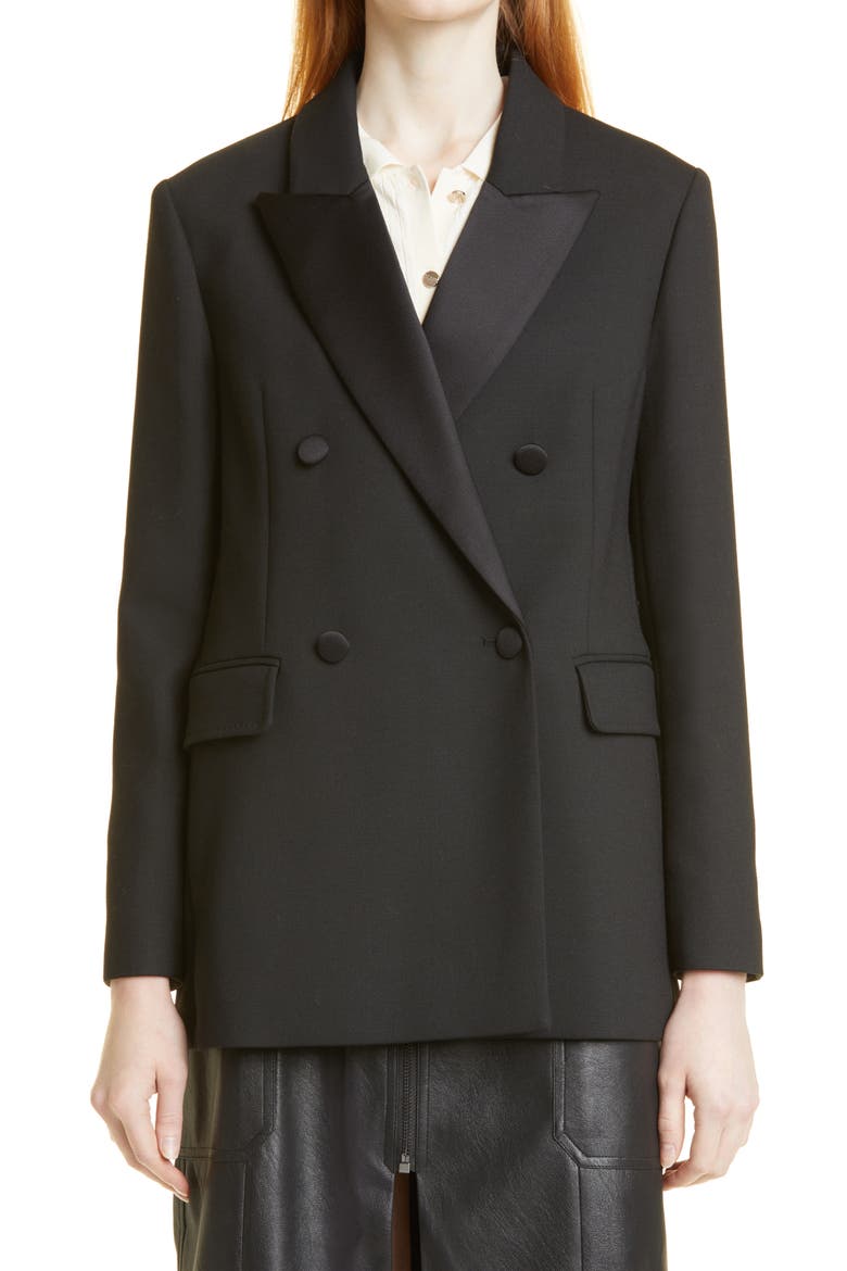 Blayce Tuxedo Jacket, Main, color, BLACK