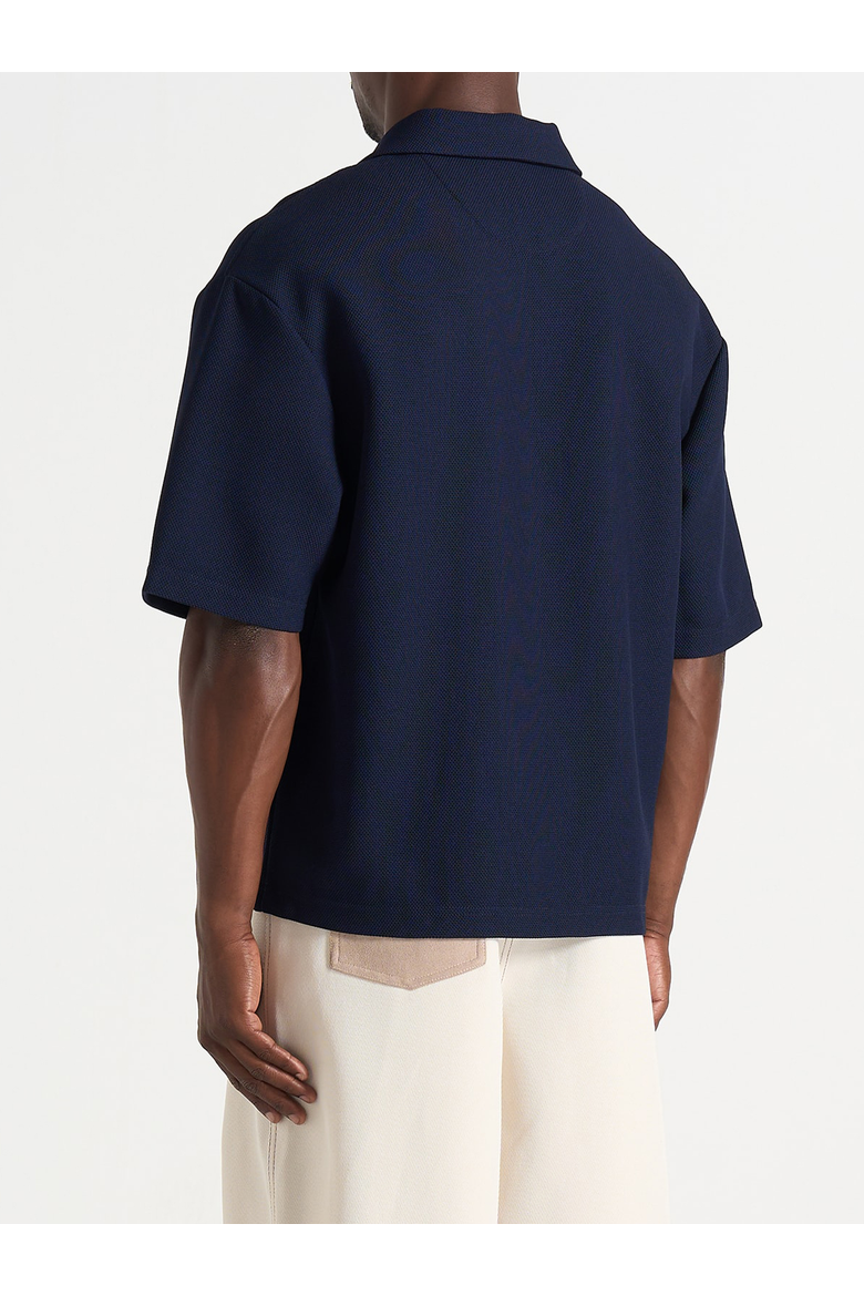 Joss Boxy Signature Polo Shirt, Alternate, color, Navy