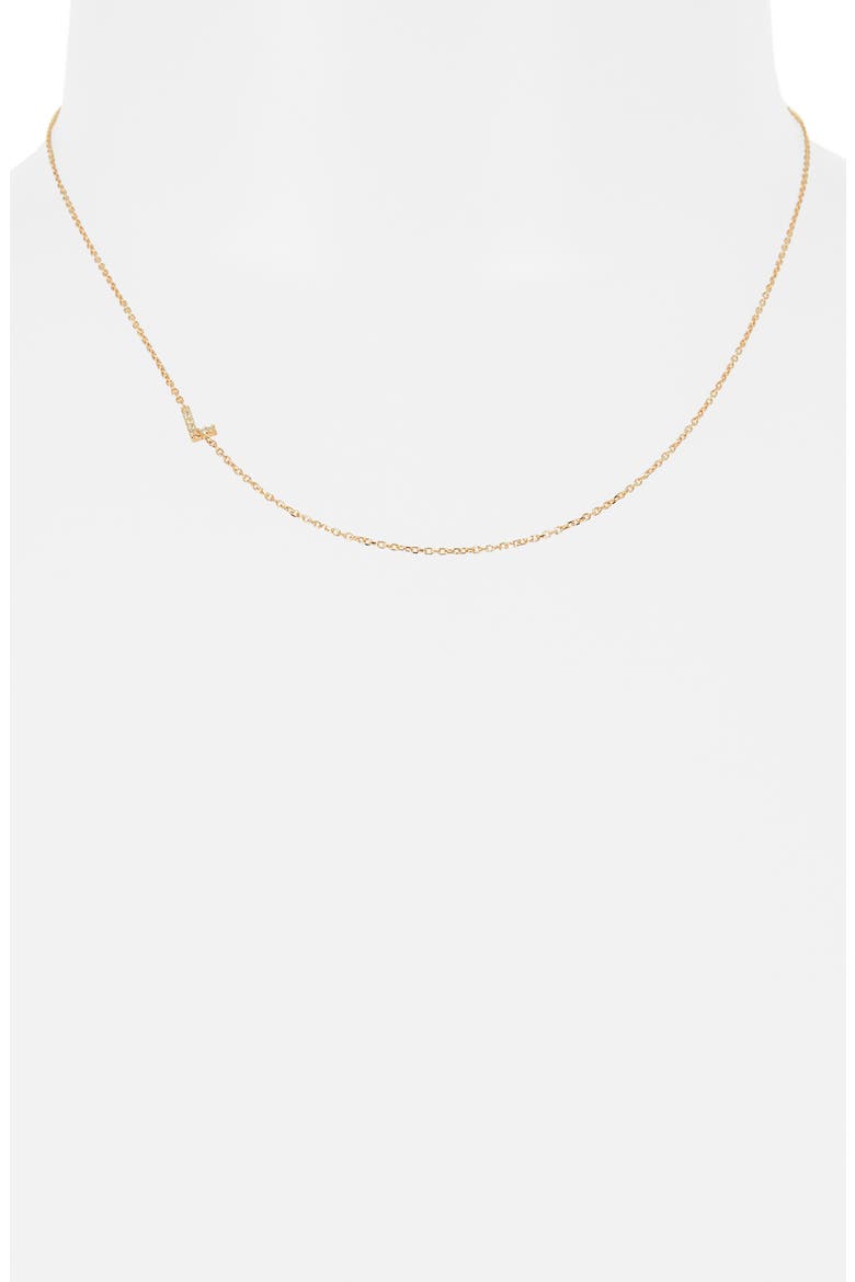 Love Letter Pavé Diamond Initial Pendant Necklace, Alternate, color, GOLD-L