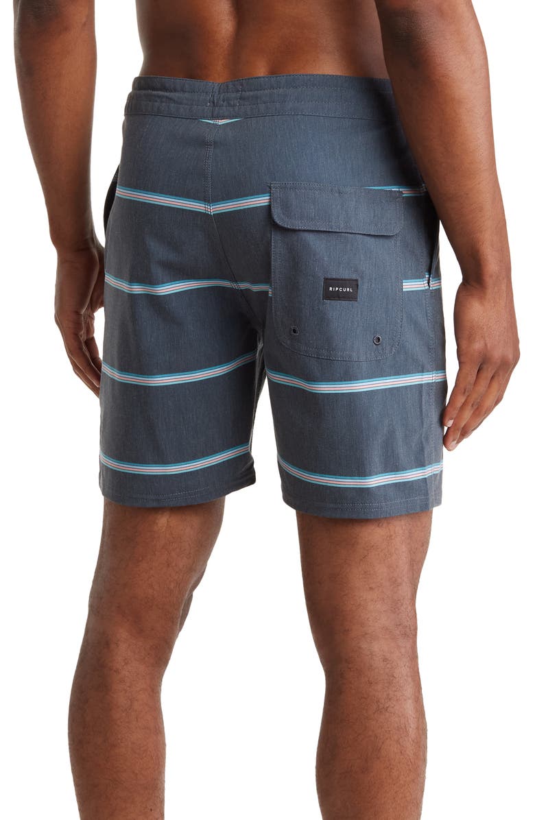 Rip Curl Monarch Layday Stripe Swim Trunks, Alternate, color,