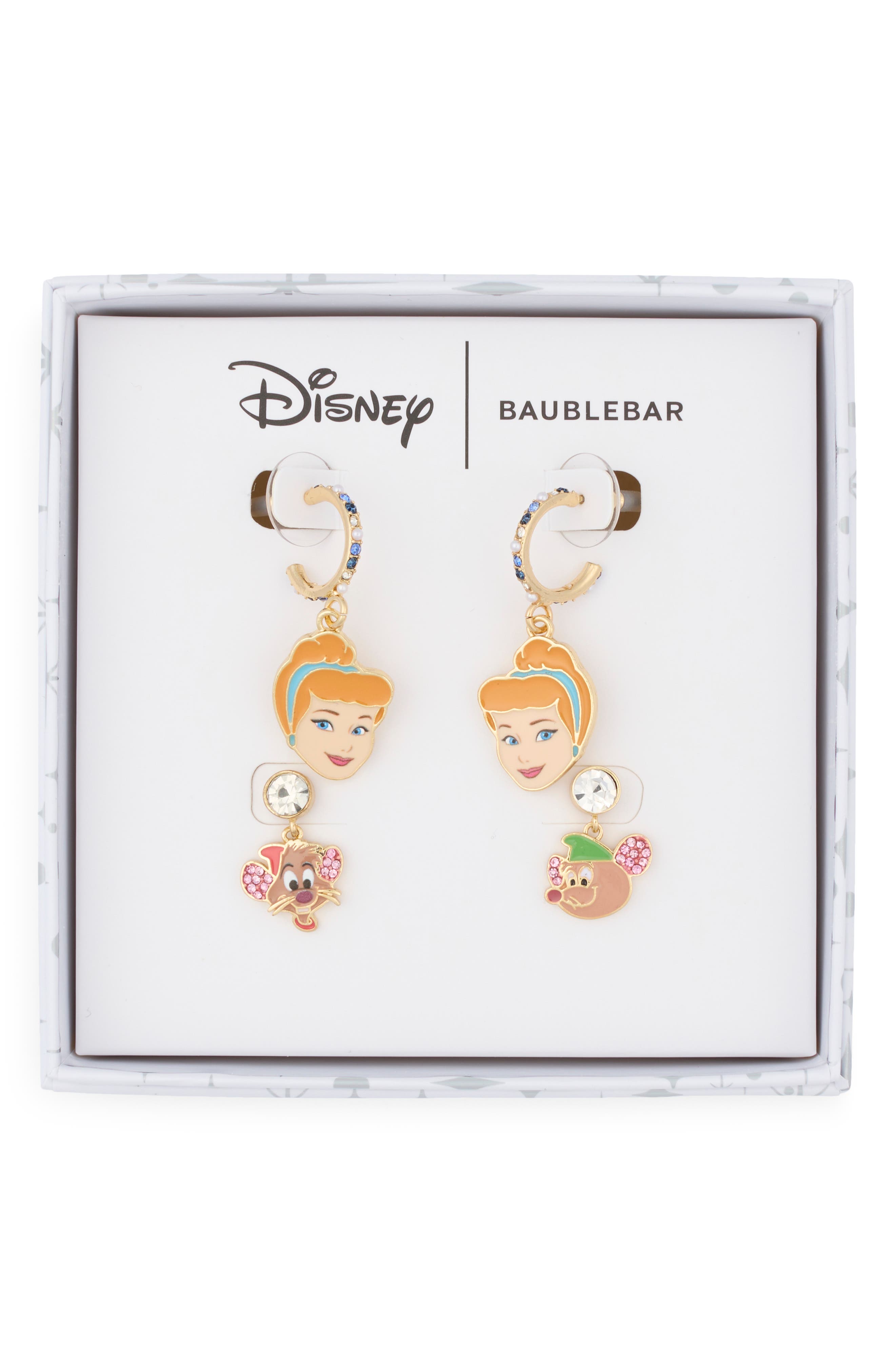 Disney Cinderella and Mice Drop Earrings
