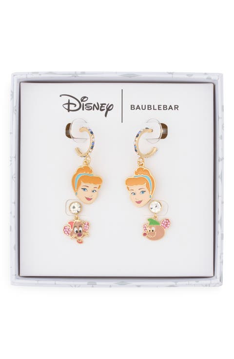 Disney Cinderella and Mice Drop Earrings