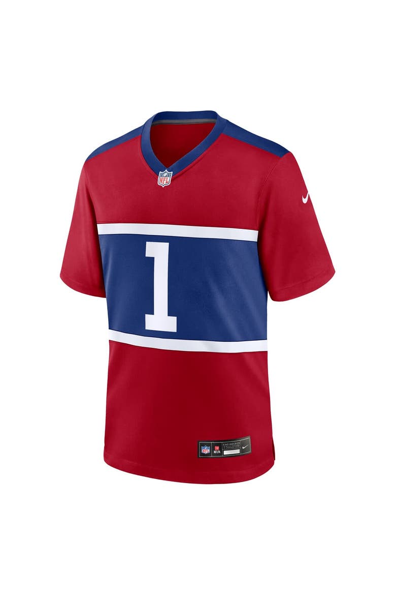 Men's Nike Malik Nabers Century Red New York Giants Alternate Game Jersey, Alternate, color, Red