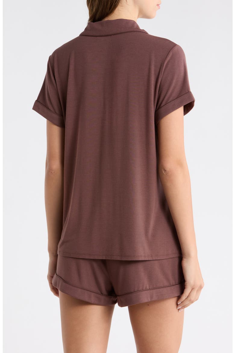 Moonlight Eco Short Pajamas, Alternate, color, BROWN ROAST