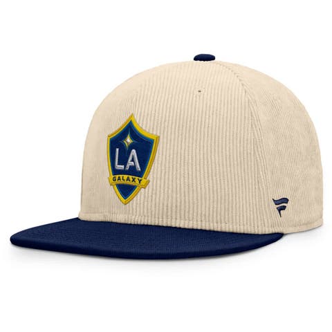 Men's Fanatics Cream LA Galaxy Tempo Corduroy Snapback Hat
