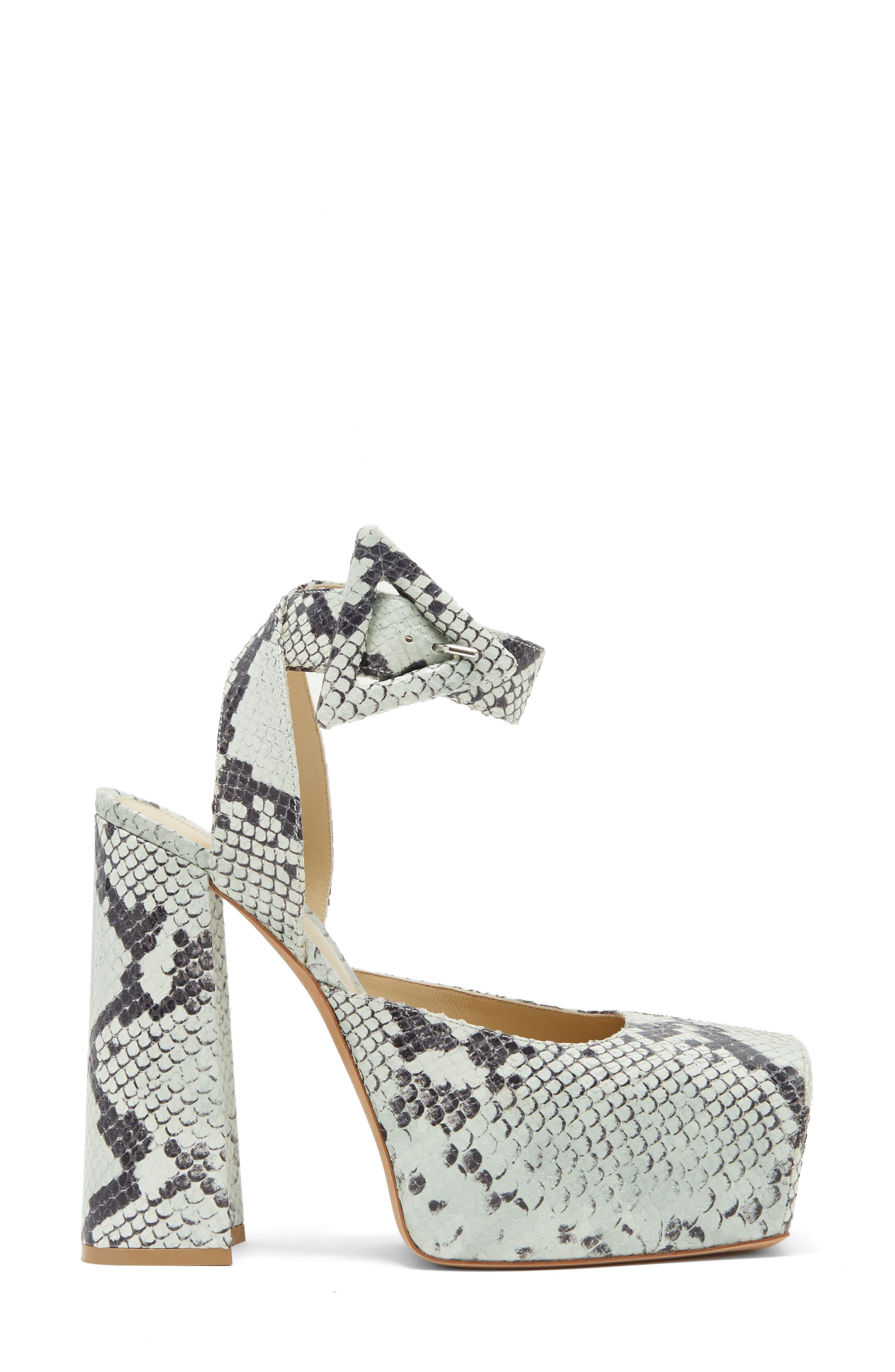Bottega Veneta Snake Print Tower Pump, Alternate, color, 