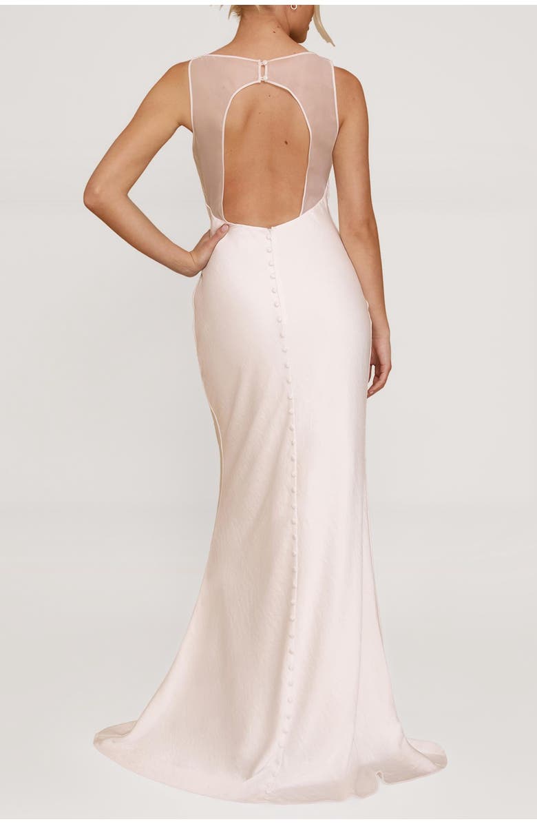 Six Stories Clarise Organza Open Back Maxi Dress, Alternate, color, 