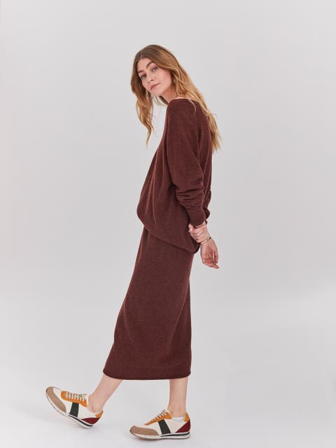 Geelong Wool Slouch V-Neck Sweater