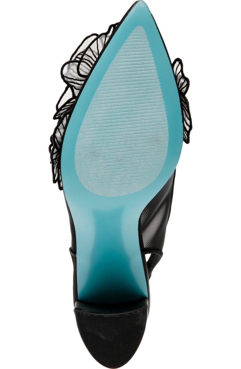 Betsey Johnson Petra Slingback Pointed Toe Pump, Alternate, color, Black