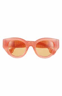 Burberry Meadow 47mm Round Sunglasses