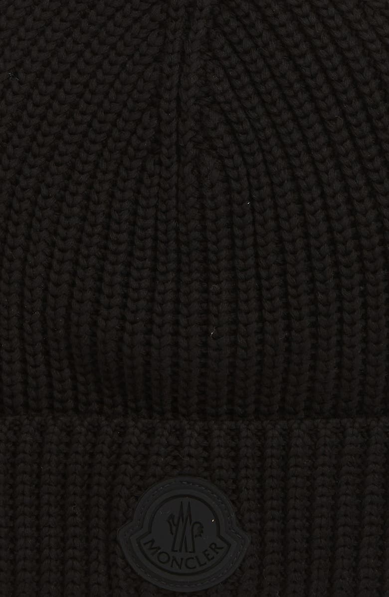 Moncler Ribbed Cotton Beanie, Alternate, color, 