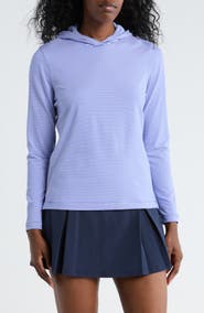 Peter Millar Pine Vista Stripe Performance Hoodie
