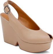 CLERAE Devi Slingback Platform Wedge Sandal