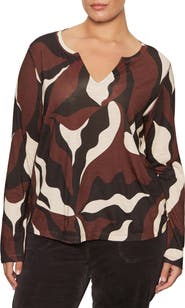Sanctuary Perfect Notch Print Long Sleeve T-Shirt