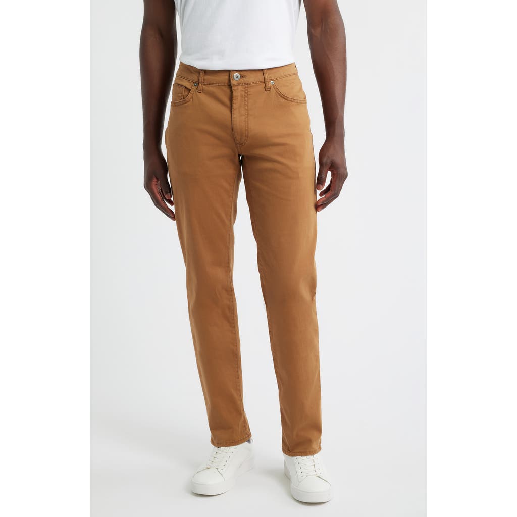 Brax Cadiz Straight Leg Stretch Twill Pants in Nougat  product