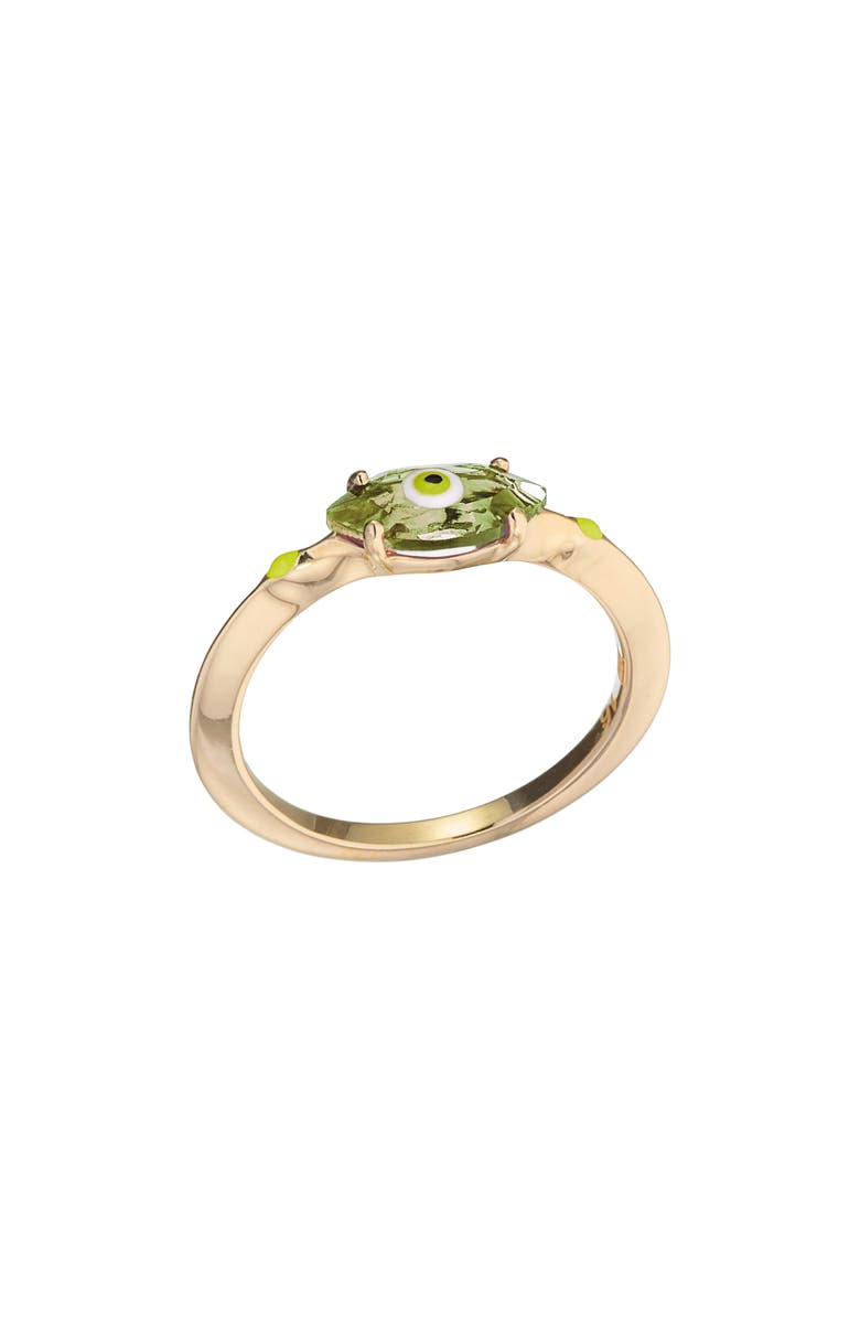 Bea Bongiasca Big Eye Gemstone Ring, Main, color, Light Green