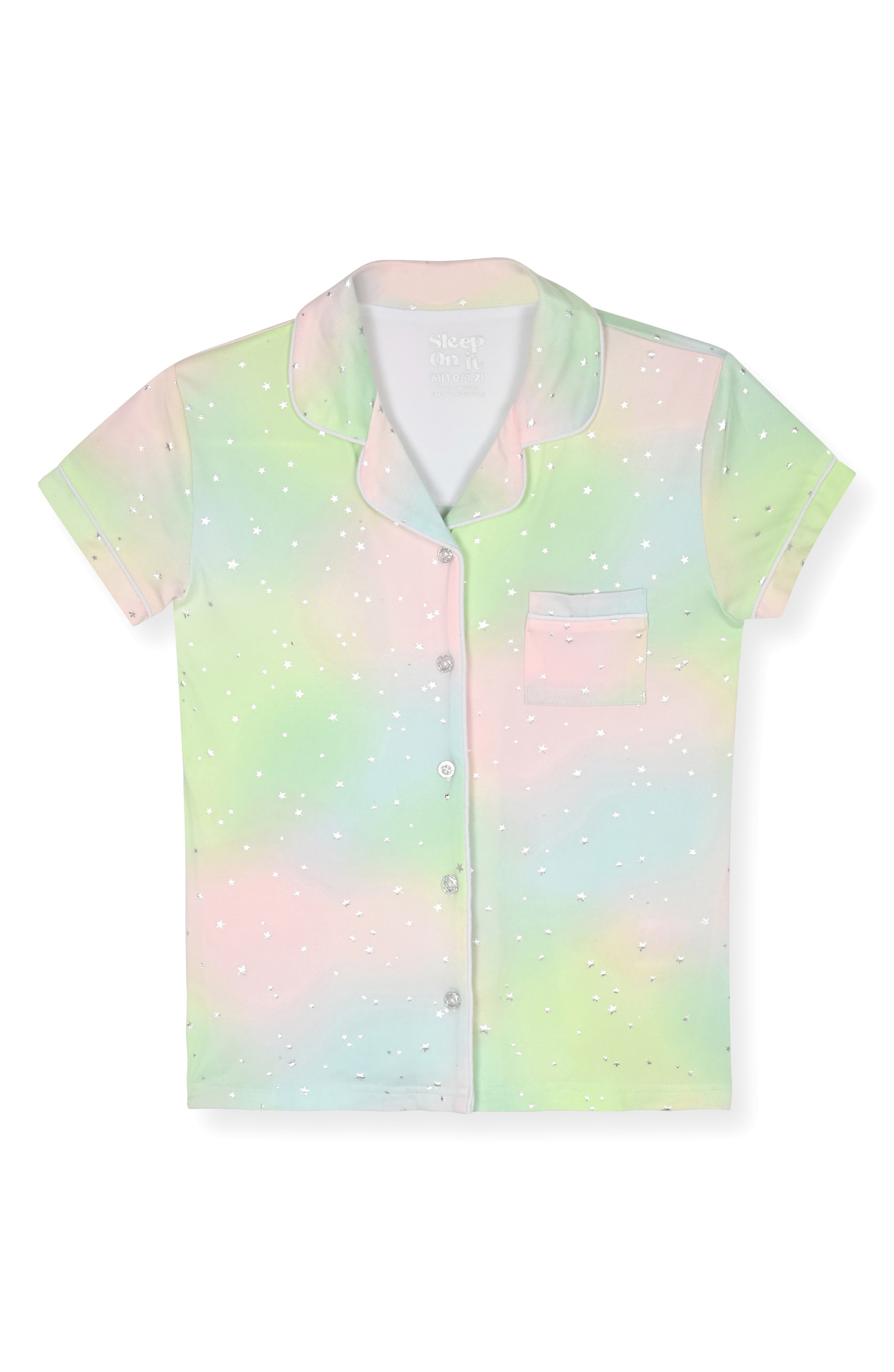 SLEEP ON IT Kids' Tie Dye Two-Piece Pajamas & Scrunchie Set (Women ...