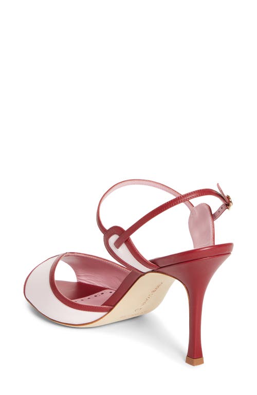 Manolo Blahnik Todda Colorblock Sandal In Multi