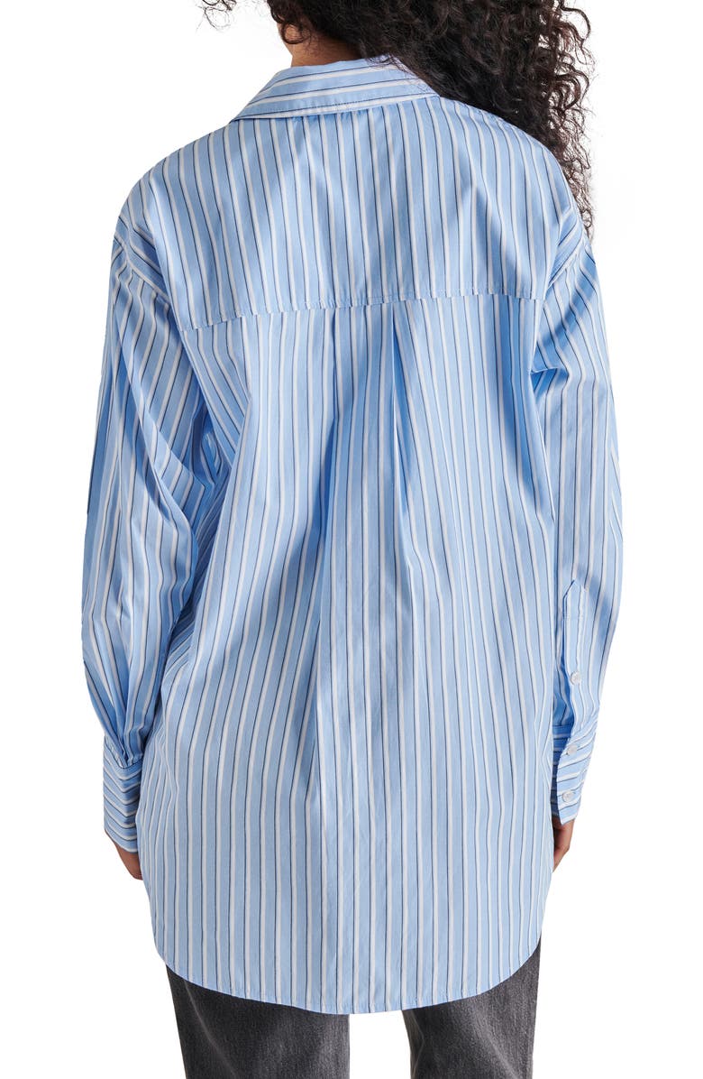 Steve Madden Stripe Button-Up Shirt, Alternate, color, 