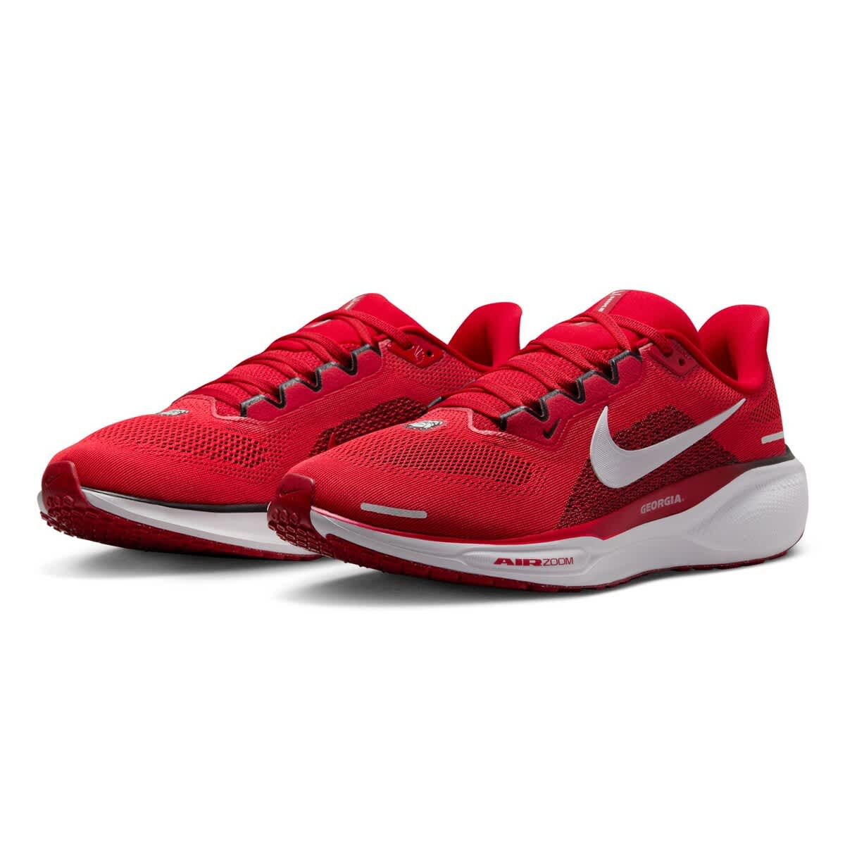 Nike Unisex Nike Red Georgia Bulldogs Zoom Pegasus 41 Running Shoes, Alternate, color, 