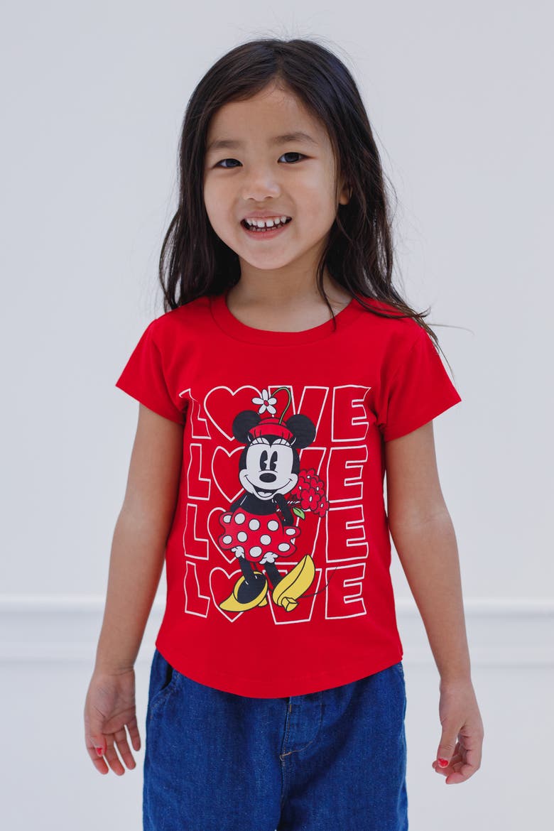 Minnie Mouse Short Sleeve T-Shirt, Alternate, color, Minnie Scarlet Red