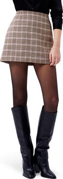 French Connection Gina Check Miniskirt