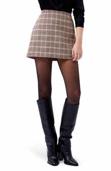 French Connection Gina Check Miniskirt