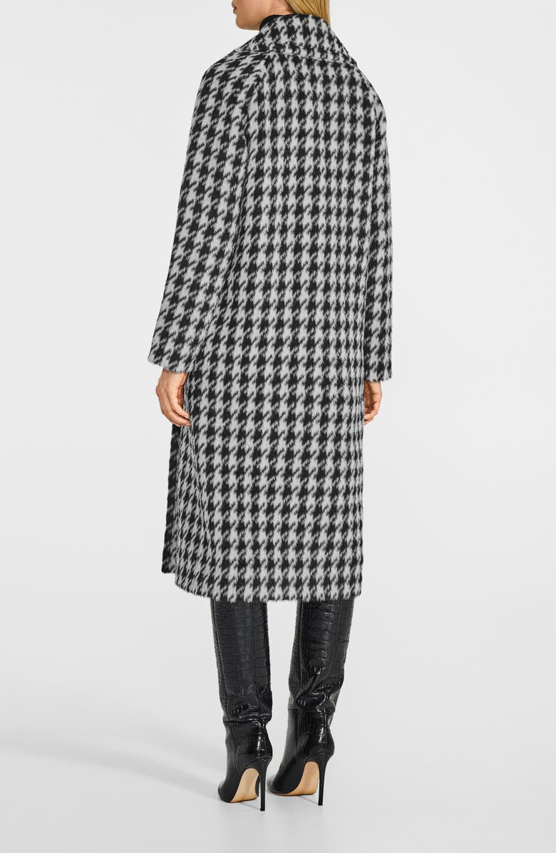 SENTALER Houndstooth Alpaca Blend Coat, Alternate, color, Houndstooth
