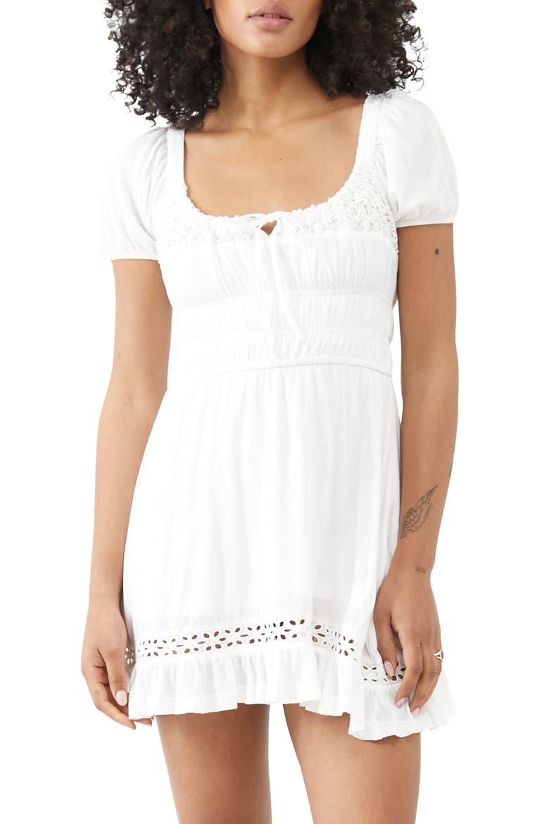 Evie Prarie Minidress, Main, color, CREAM