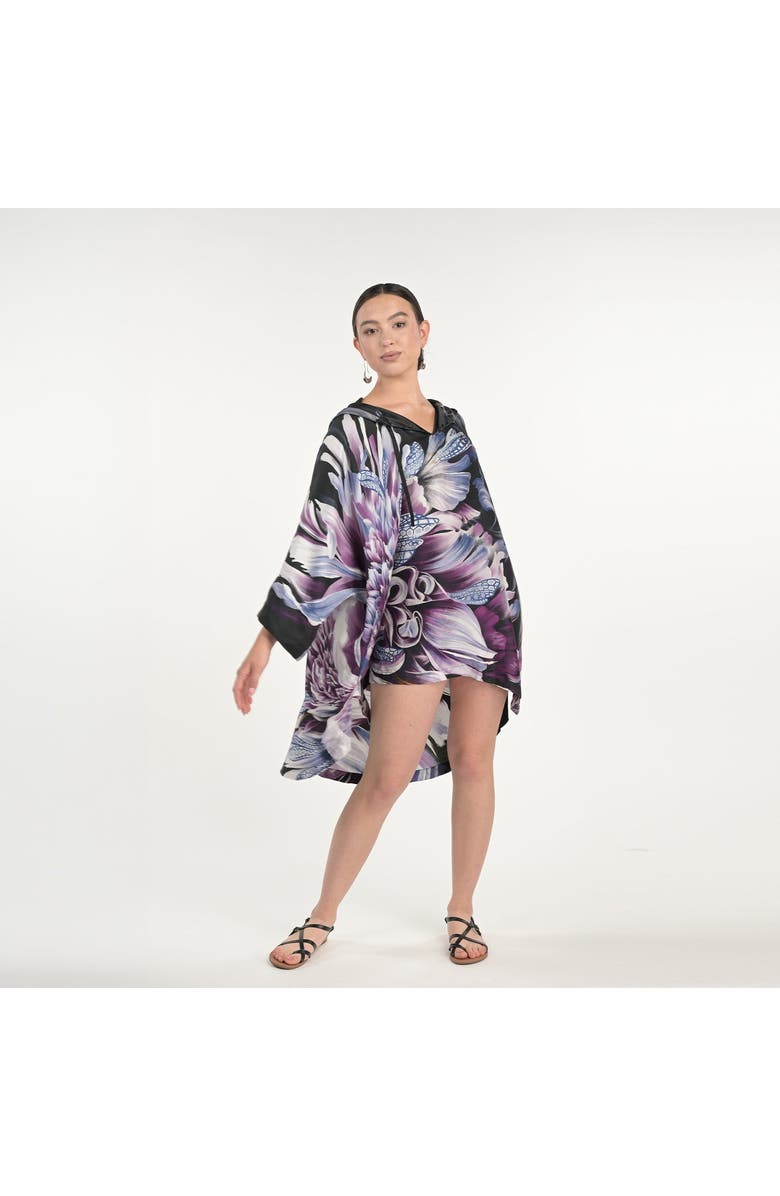 Silk&Soul Hooded Tunic, Main, color, Black