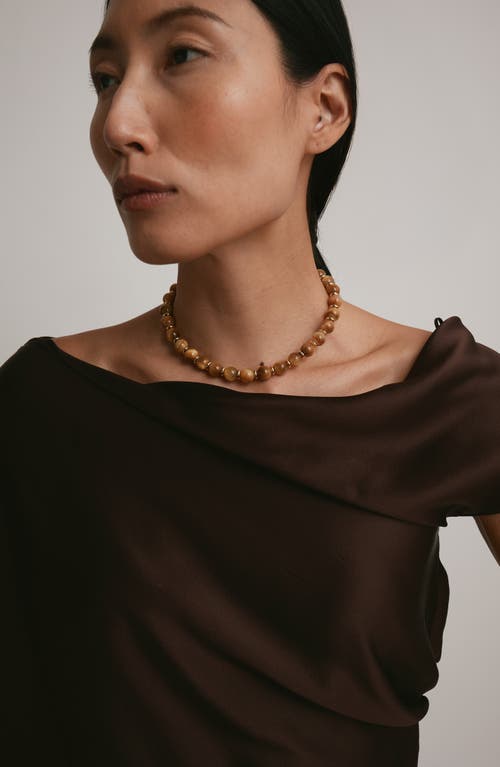 Lelet Ny Lena Tiger's Eye Necklace In Brown